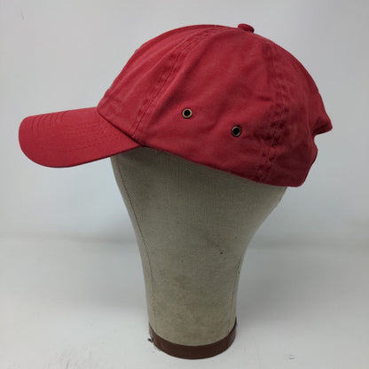 Wells Fargo Mens Slideback Hat Red Adjustable Embroidered Stagecoach Logo