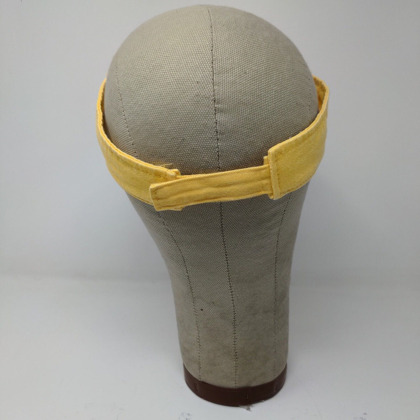 Montauk Point Lighthouse Yellow Visor Strap Back Adjustable Otto Headwear OSFM