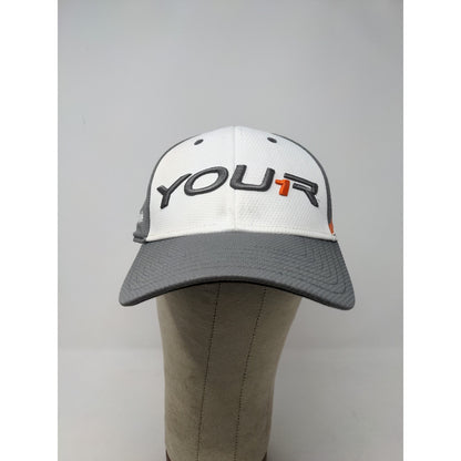 Taylormade Your1 1R OSFA Slideback Golf Hat White & Gray Slideback