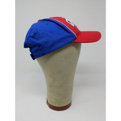 Fan Favorite MLB Chicago Cubs Strapback Hat Embroidered Logo Red & Blue OSFA