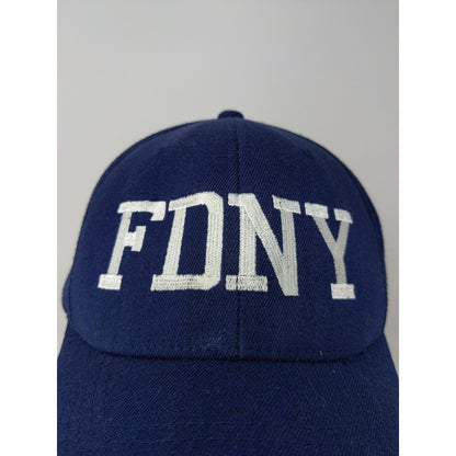 New York Fire Dept FDNY 9/11 Memorial Hat FlexFit Size S-M Blue Embroidered