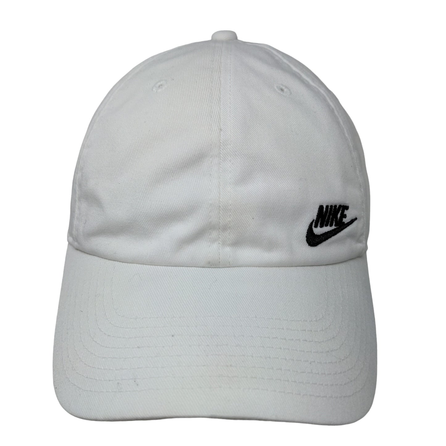 Nike S1ze Heritage 86 Men's Slideback Hat White Size OSFM Embroidered Logo