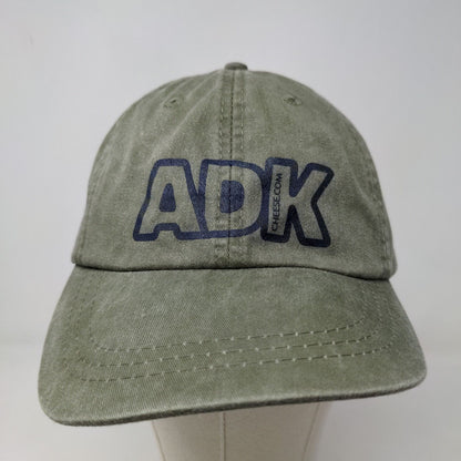 Adams Men's Slideback Hat Green Adjustable Graphic ADK Logo Cheese.com W/Tags