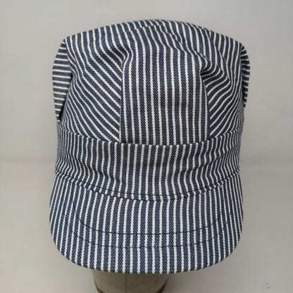 Imaginerium Boys Train Conductor Hat Blue White Striped 2008 Toys R' Us