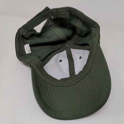 Unbranded Men's Strapback Hat Green Size OSFM Blank Vent Holes