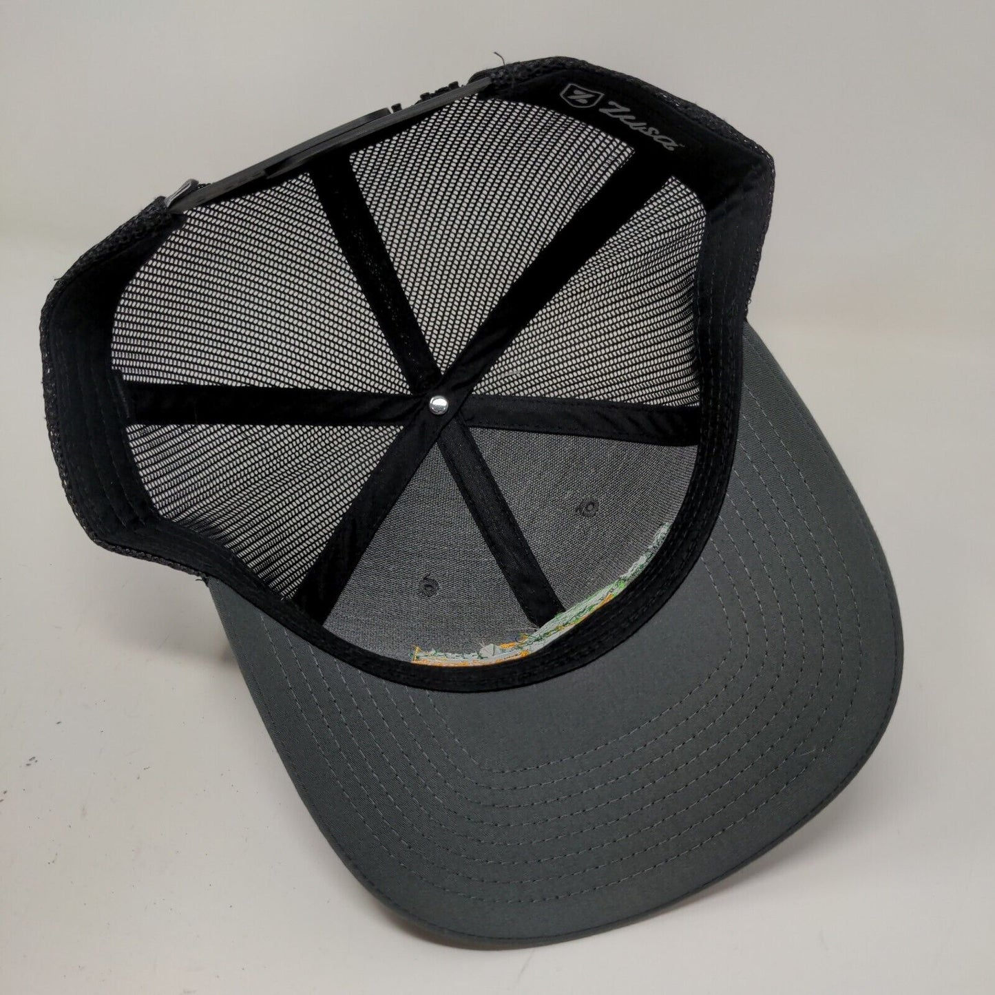 International Feed Men's Mesh Back Snapback Hat Black Embroidered Logo W/Tags