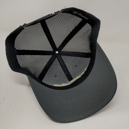 International Feed Men's Mesh Back Snapback Hat Black Embroidered Logo W/Tags