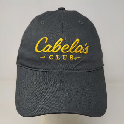 Cabela's Club Men's Slideback Hat Gray Size OSFM Embroidered Logo