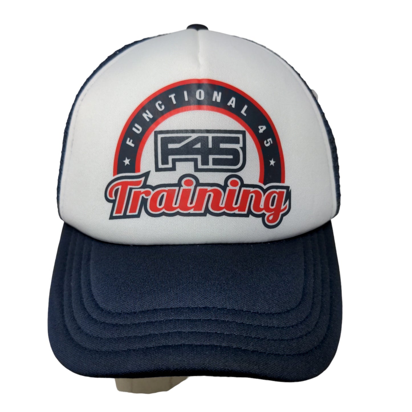 Functional 45 Men's Snapback Mesh Back Hat Blue White Size OS