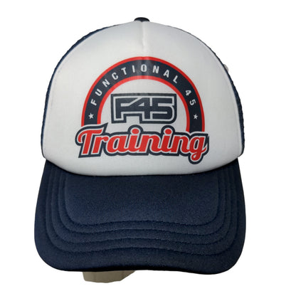 Functional 45 Men's Snapback Mesh Back Hat Blue White Size OS