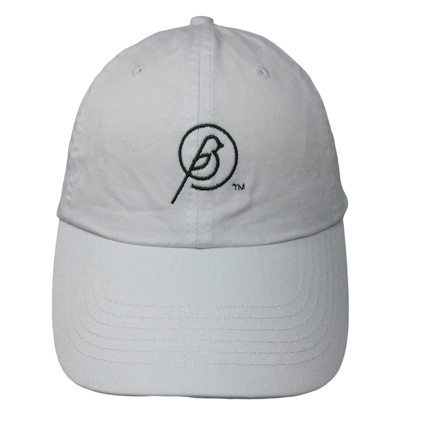 Unbranded Men's Slideback Hat White Adjustable Embroidered Bird Logo