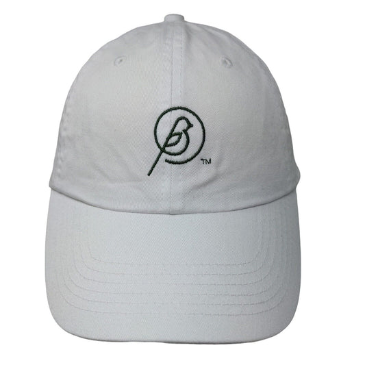 Unbranded Men's Slideback Hat White Adjustable Embroidered Bird Logo