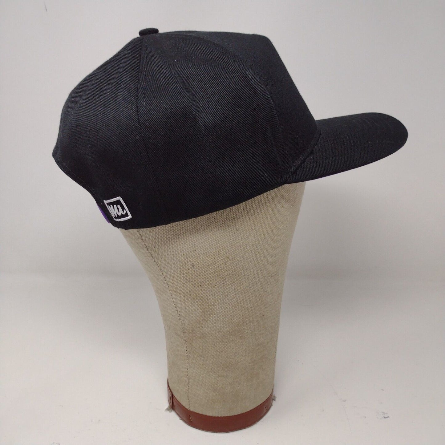 Me Undies Black Purple Adjustable Snapback Baseball Hat Cap Embroidered
