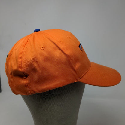 Unbranded Men's Snapback Hat Orange Adjustable Executive Beach Logo Embroidered