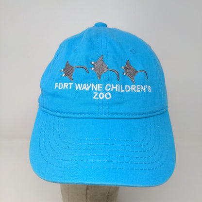 Jacobson Boys Strapback Hat Blue Fort Wayne Children's Zoo Embroidered Logo