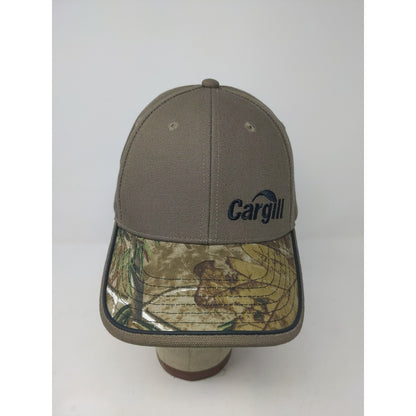 Cargill Camo & Brown Strapback Hat Embroidered Logo Spell Out K Products Cap