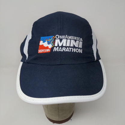 Indy 500 Festival One America Mini Marathon Embroidered  Strapback Hat Blue