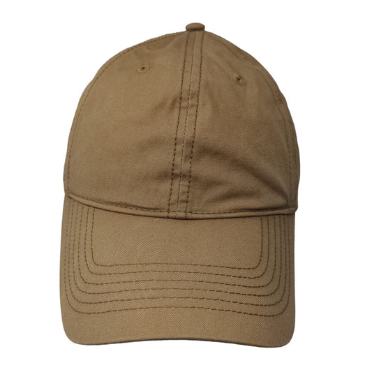 Brandy Melville Women's Slideback Hat Tan Size OS Blank 100% Cotton