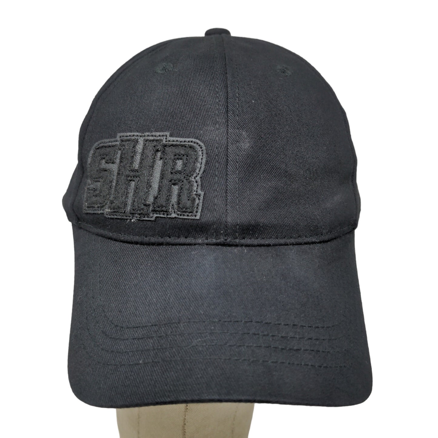 H3 Sport Gear Men's Strapback Hat Black Patch SHR Logo 100% Cotton