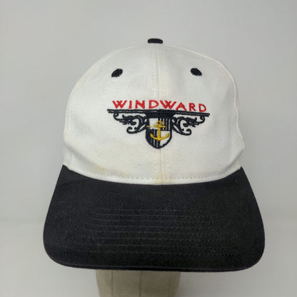 Gear for Sports Windward Snapback Hat Black White Adjustable Embroidered Logo