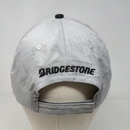 K-Products Men's Strapback Hat Gray Size OSFA Embroidered Bridgestone Logo