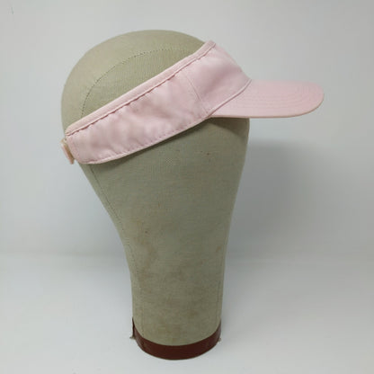 American Needle Strapback Sun Visor Hat Embroidered C Logo Pink