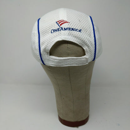 Indy 500 Festival White One America Mini Marathon Strapback Hat Embroidered