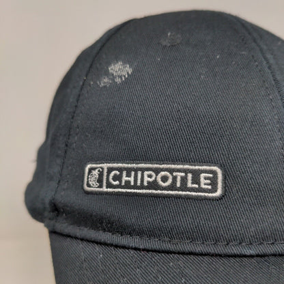 Chipotle Men's Strapback Employee Uniform Hat Black Embroidered Logo