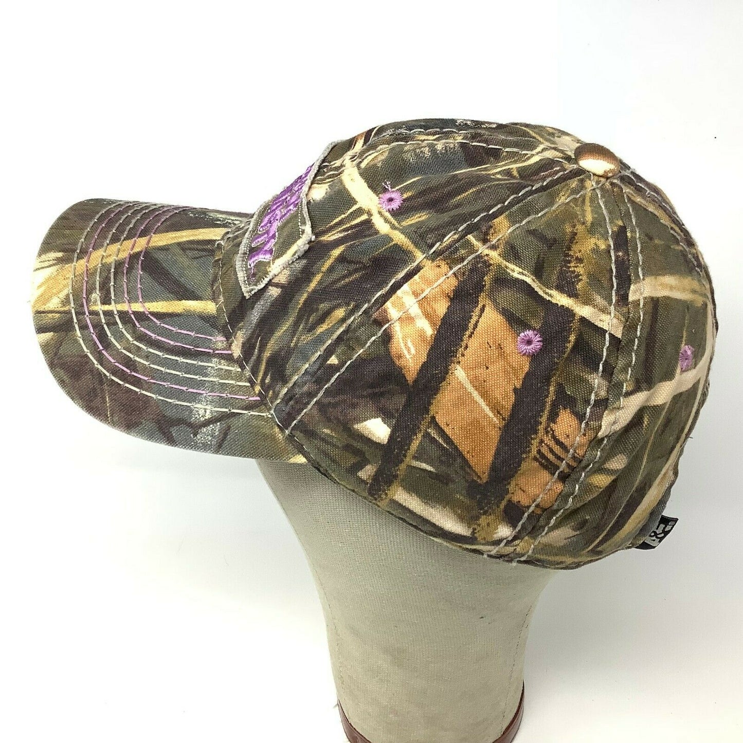 DUCK DYNASTY Camo Cap/Hat, A&E TV Series Ladies Fit Patch Logo Spell Out