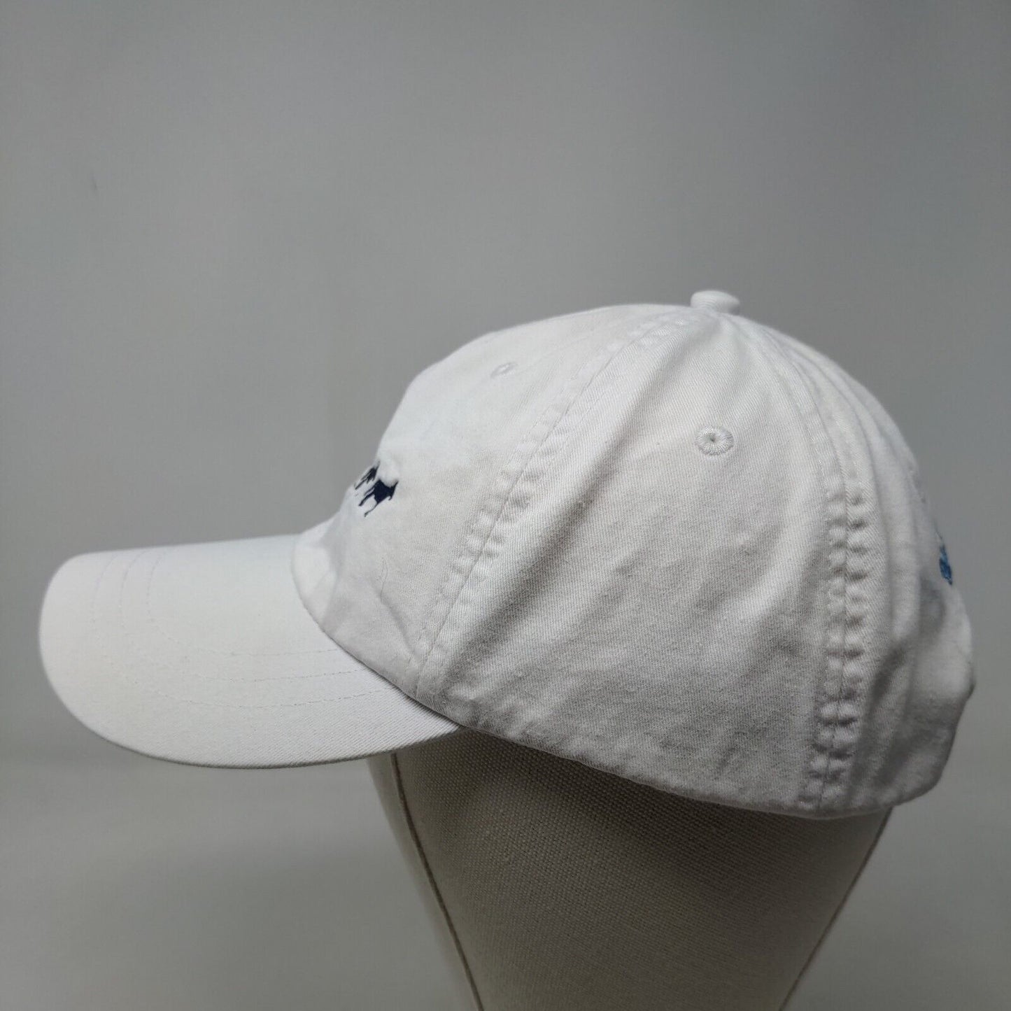 WPS Sports St. John Island Slideback Hat White Adjustable Embroidered Donkey