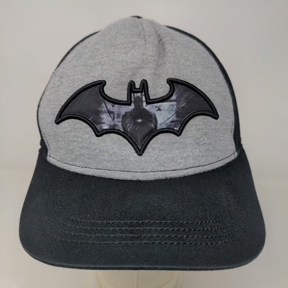 Batman Boy's Snapback Hat Black Gray Size L/XL 8+ Years Embroidered Logo