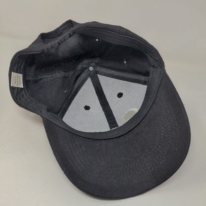 Unbranded Men's Stretchy Hat Black Size OSFM Wedding Groom Embroidered Logo