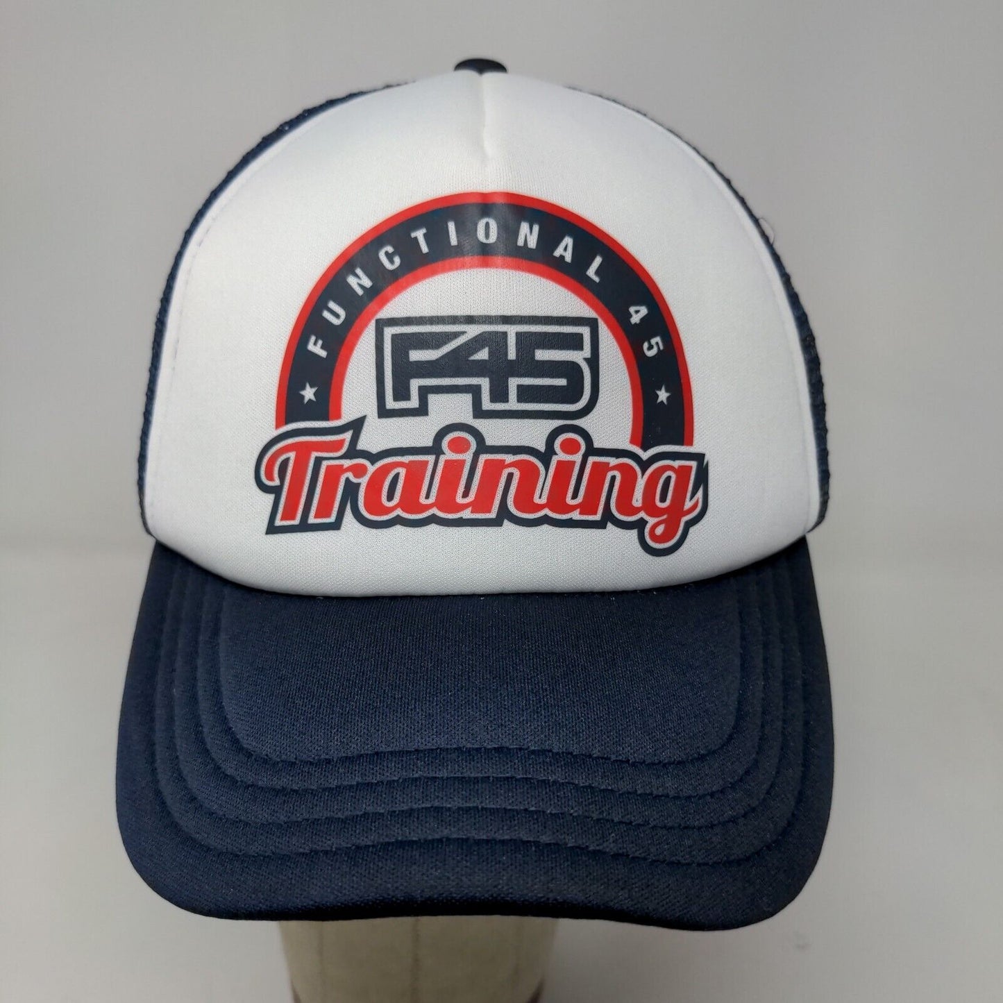 Functional 45 Men's Snapback Mesh Back Hat Blue White Size OS