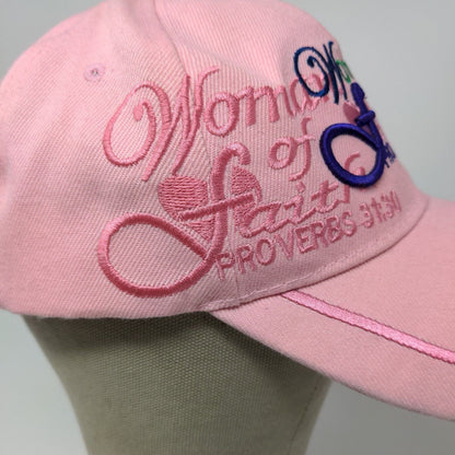 Christian Women’s Hat Proverbs 31 Women Of Faith Jesus Cap Pink Adjustable