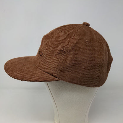 Diamond Supply Co Men's Corduroy Slideback Hat Brown Adjustable Embroidered Logo