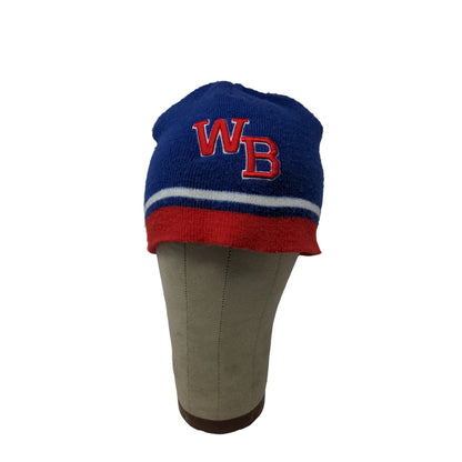 PrepGear Beanie Hat 100% Acrylic Red White Blue Embroidered WB Logo