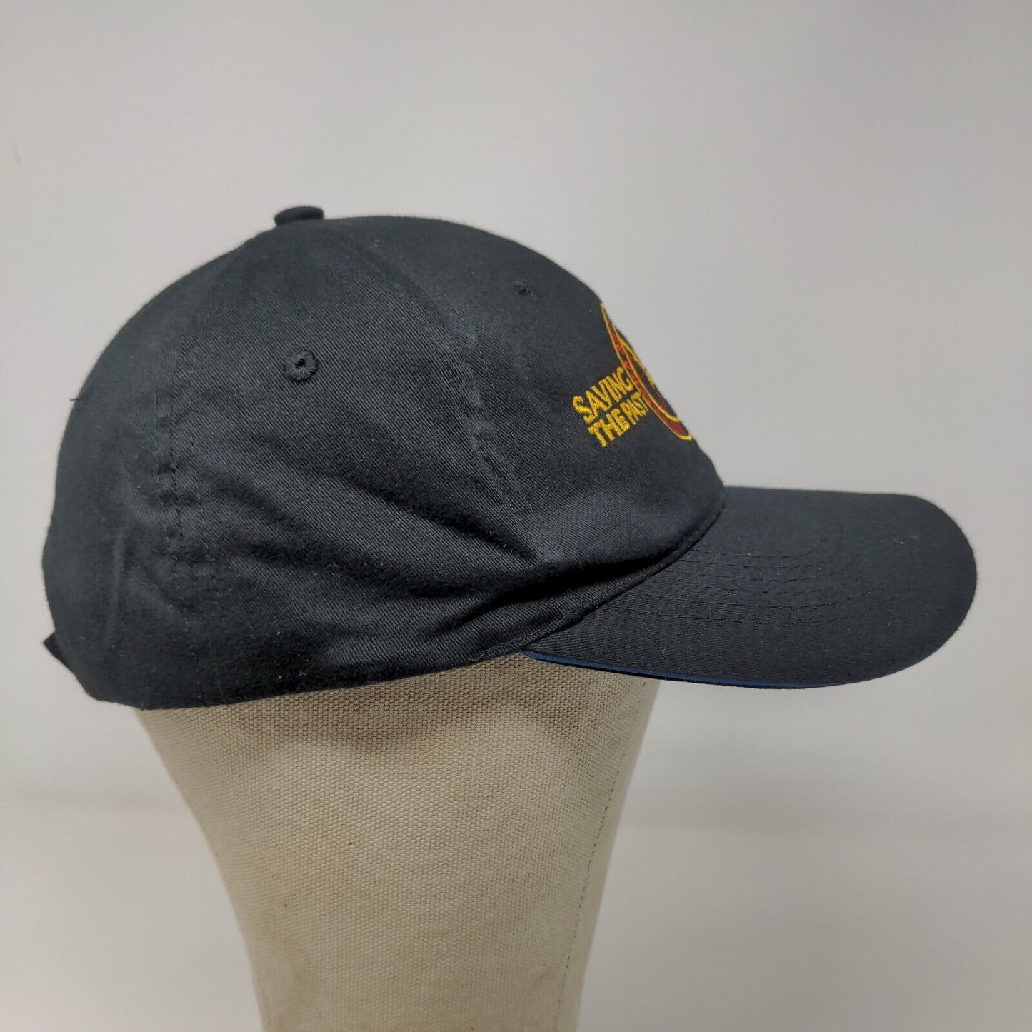 Mid America Air Museum Men's Strapback Hat Black OSFA Embroidered Logo