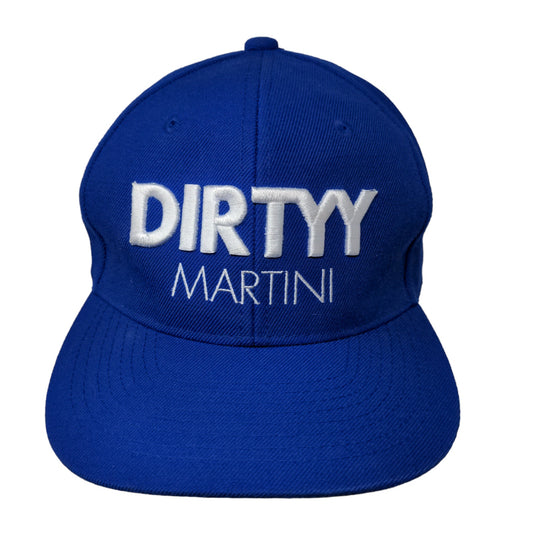 Skyy Vodka Men's Snapback Hat Blue Adjustable Embroidered Dirty Martini Logo