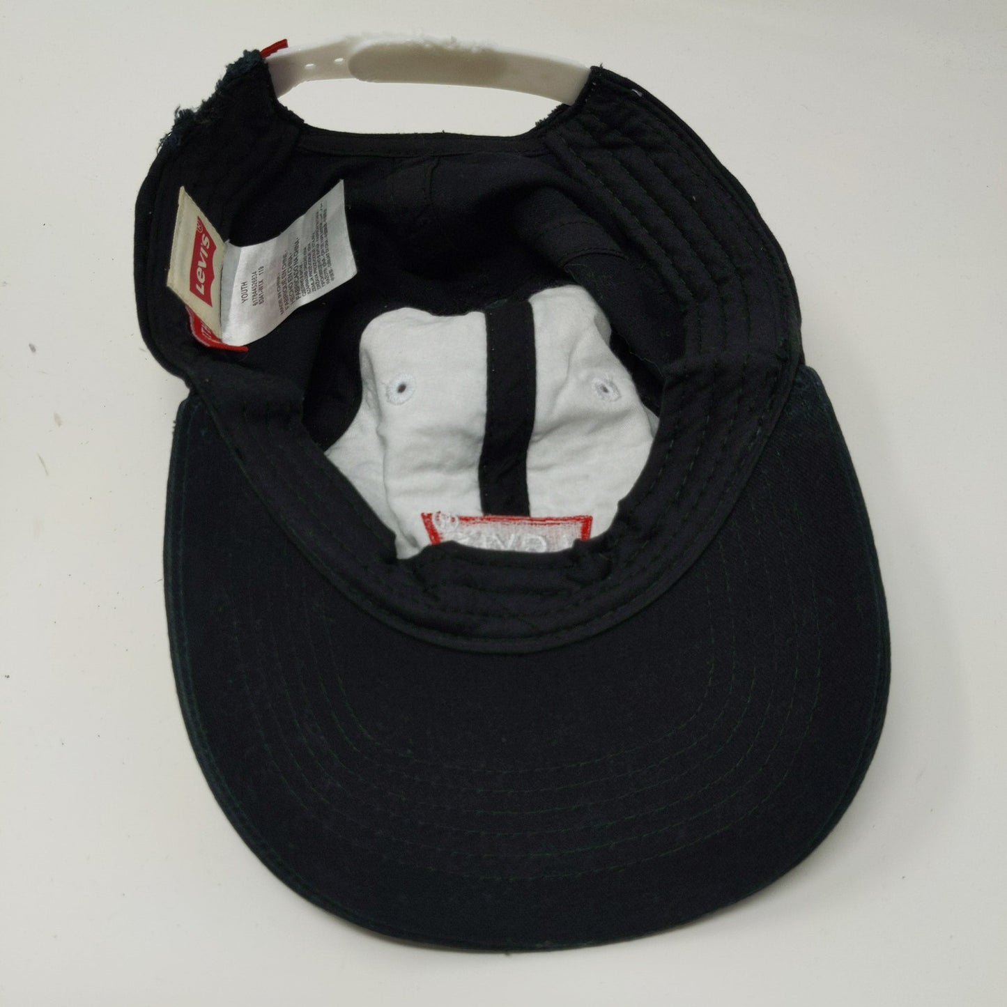 Youth Boys Levis Snapback Hat Black White Embroidered Logo SEE DESC