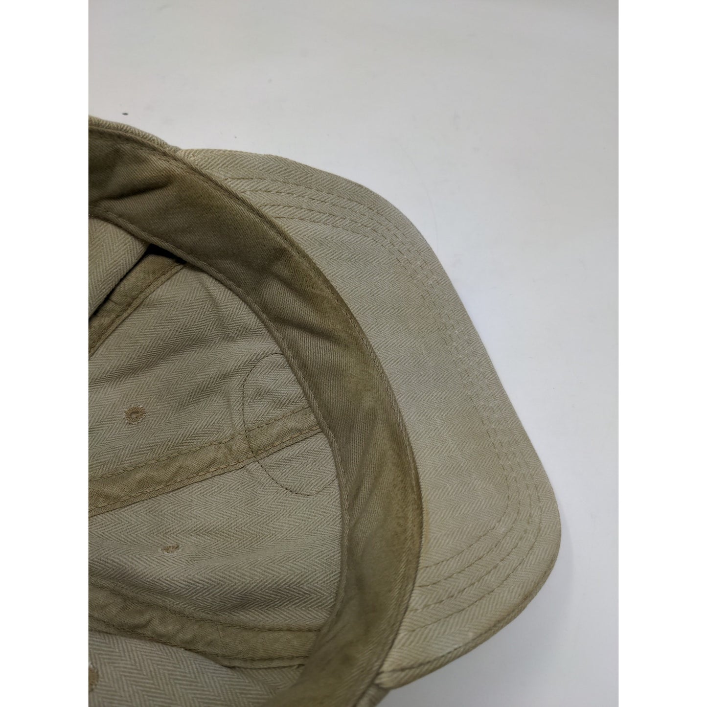 Vintage BL Bud Light Slideback Hat Made in USA OSFA Cap Patch Logo Tan