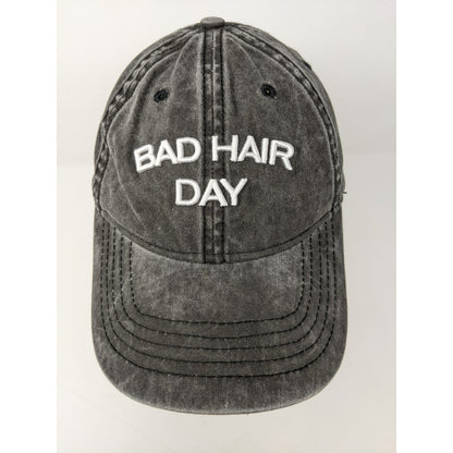 Bad Hair Day Slideback Hat Adjustable Black Colorful Embroidered OSFM