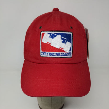 Indy Racing League Hat Red OSFA Slideback Embroidered Logo W/Tags