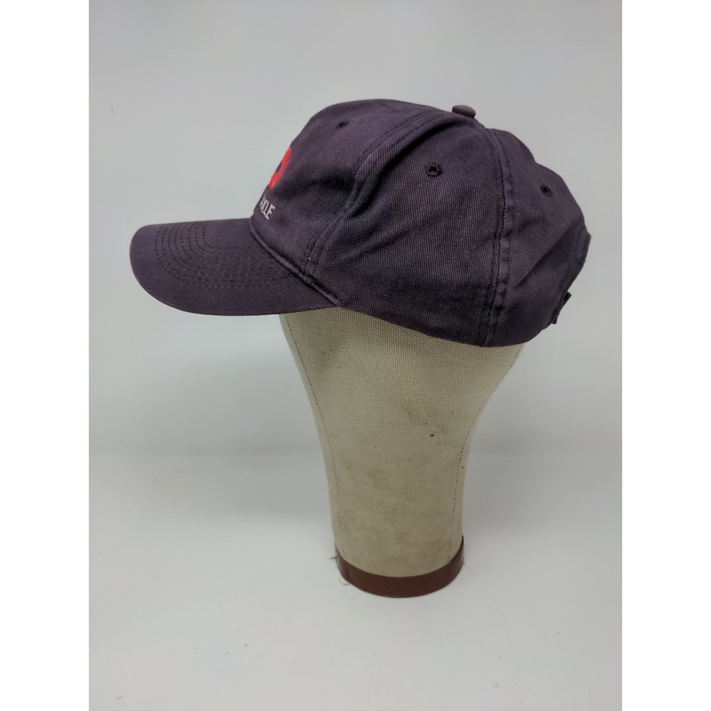 Dexter Axle Strapback Hat Purple Embroidered Logo Spell Out OSFM Cap