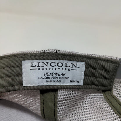Lincoln Outfitters Men's Snapback Mesh Back Hat Green Embroidered Logo