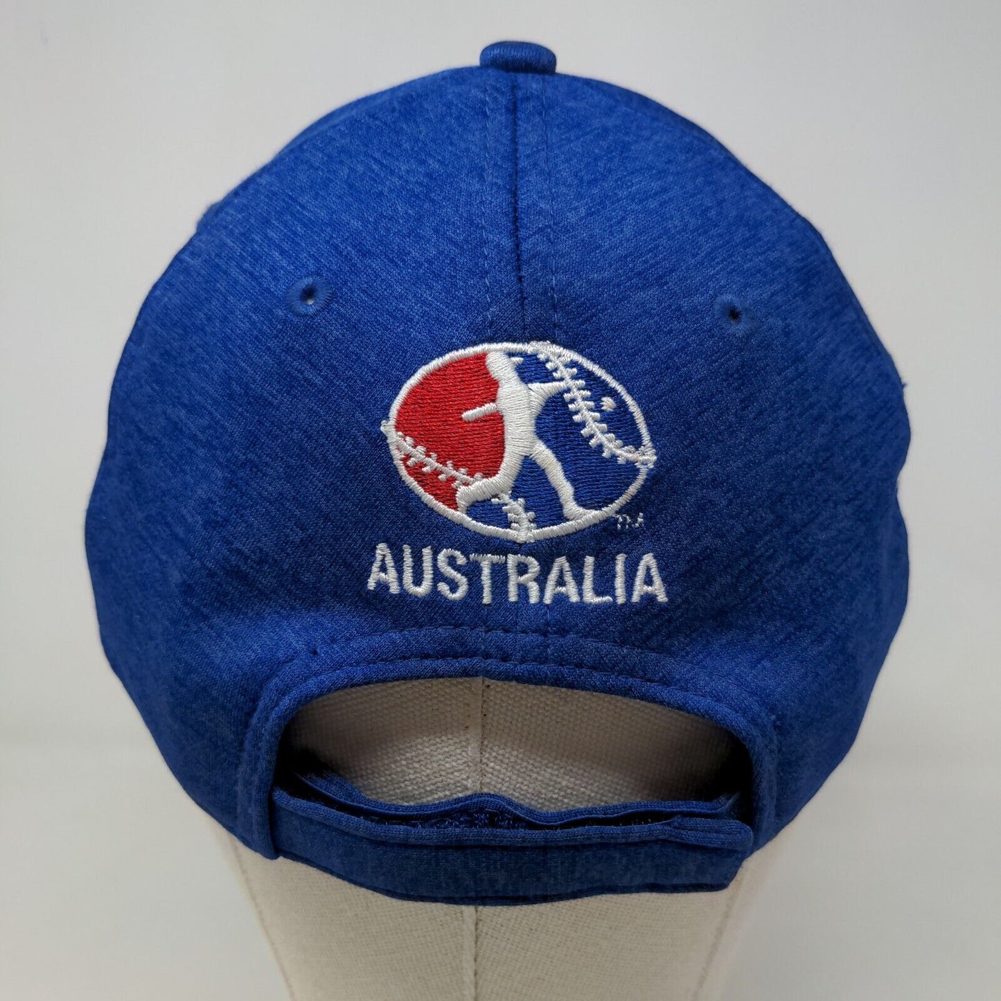 New Era Men's Strapback Hat Blue Embroidered Australia A Logo Little League