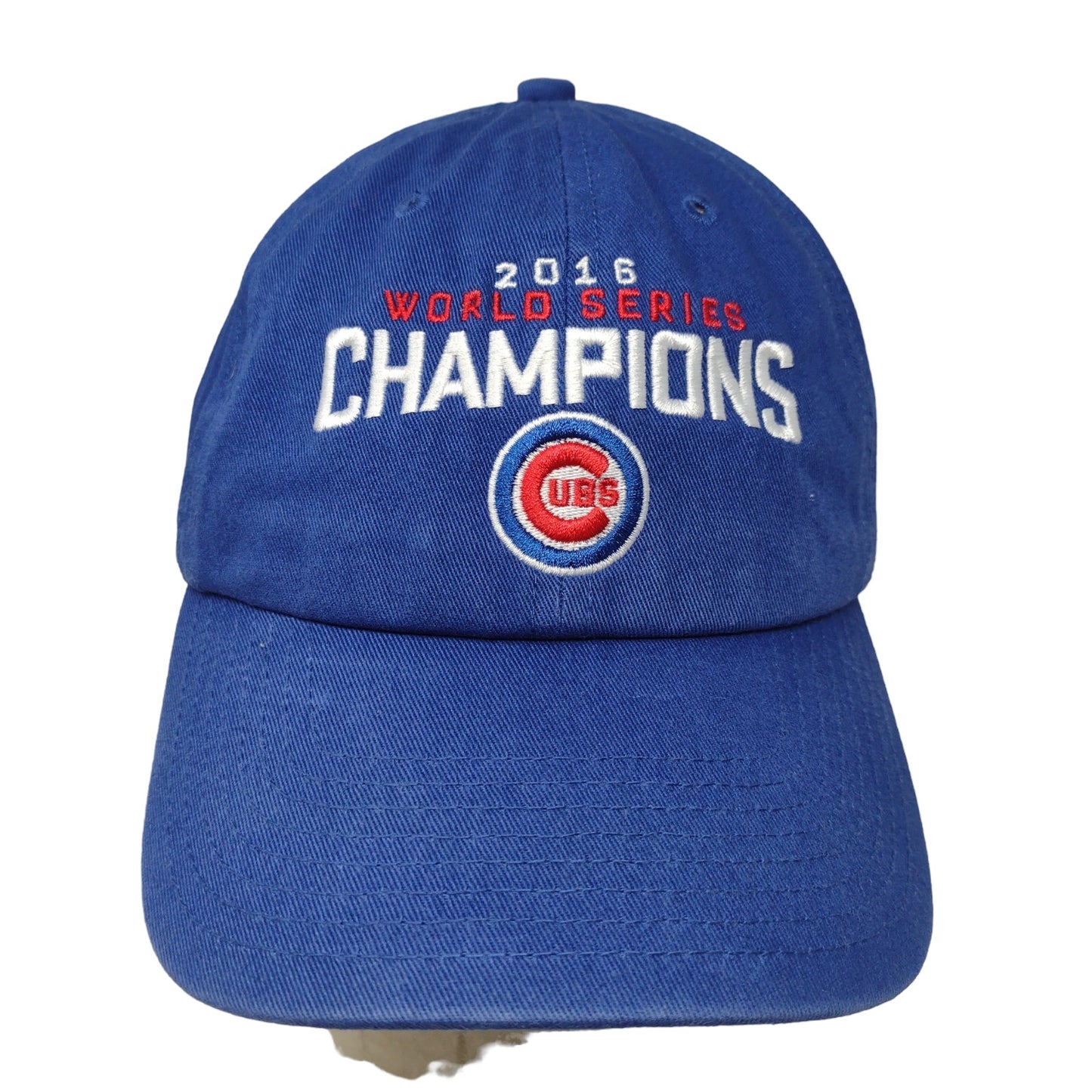 Forty Seven Brand Mens Chicago Cubs 2016 World Series Slideback Hat Blue OS