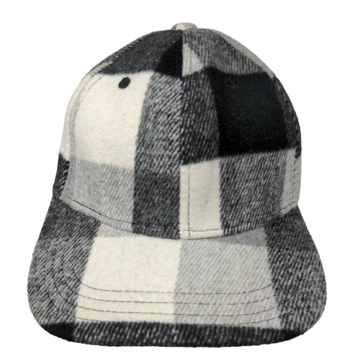 Unbranded Men's Slideback Hat Multicolor Check Pattern Wool Blend