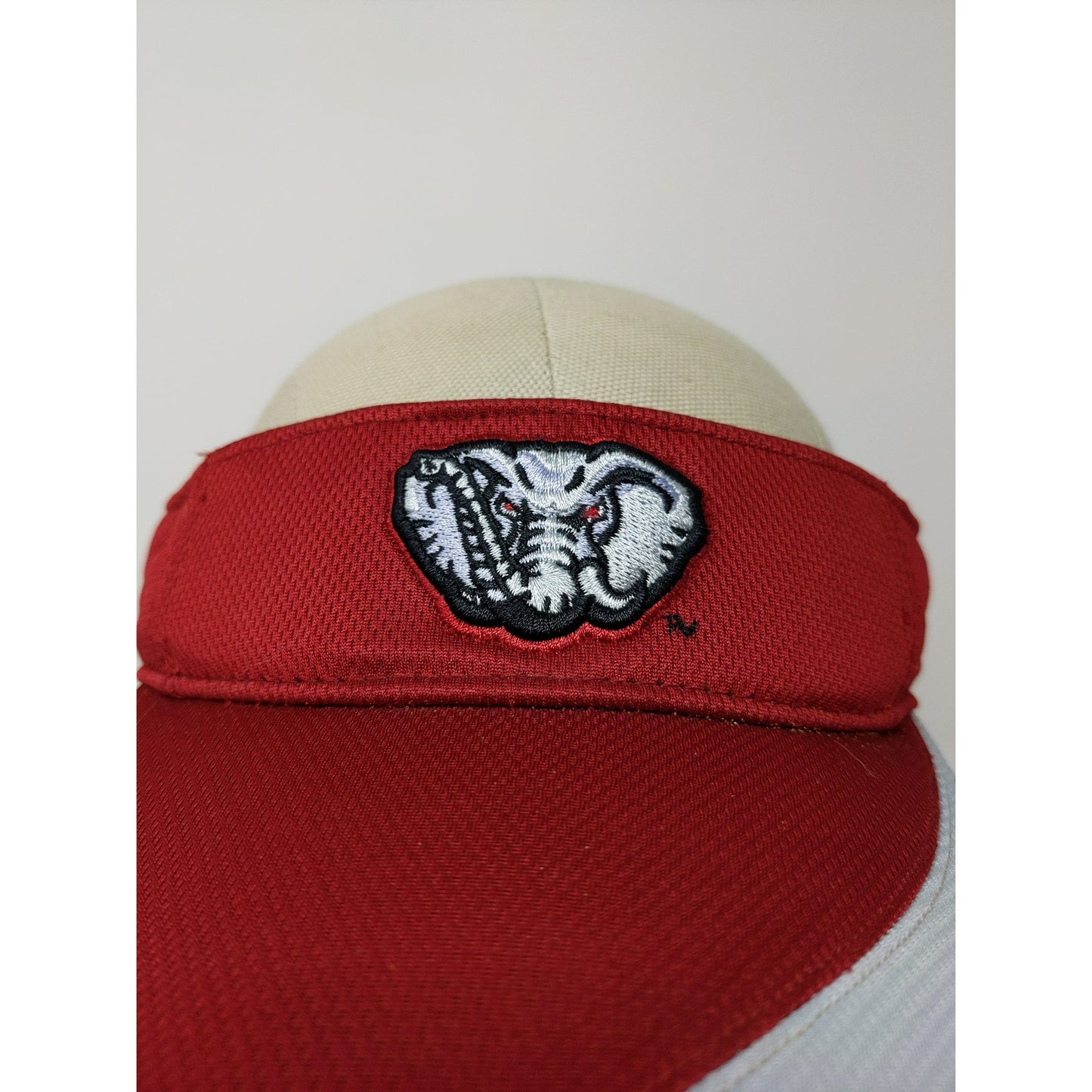 Alabama Crimson Tide Elephant Logo Roll Tide Strapback Hat Embroidered Red White