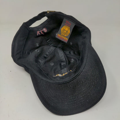 The Lion King Broadway Musical Show VIP Slideback Cap Hat Black Adjustable