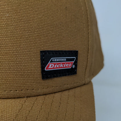 Dickies Men's Snapback Hat Tan One Size Patch Logo Cotton Workwear